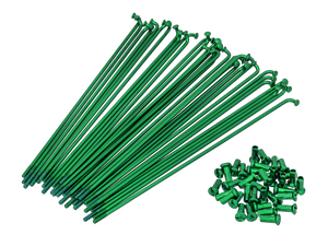 GPO 17" Jeu de rayons avec écrous (2.9 x 188 mm) vert GPO 17" Jeu de rayons avec écrous (2.9 x 188 mm) vert