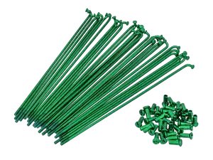 GPO 17" Jeu de rayons avec écrous (2.9 x 188 mm) vert GPO 17" Jeu de rayons avec écrous (2.9 x 188 mm) vert