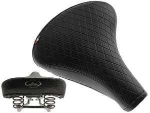 Sattel Comfort Raute Tonnenfedern schwarz Sattel Comfort Raute Tonnenfedern schwarz