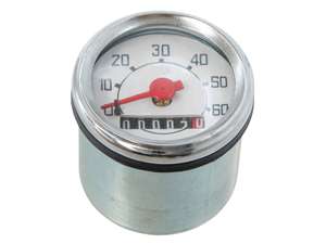 Tachymètre 60 km/h Ø 48 mm (réplique Veglia) sans arceau | Piaggio Ciao, SI, Bravo, Boxer Tachymètre 60 km/h Ø 48 mm (réplique Veglia) sans arceau | Piaggio Ciao, SI, Bravo, Boxer