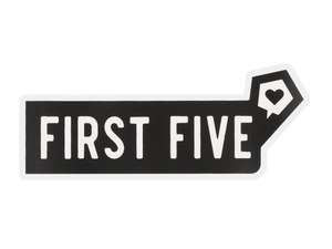 mk-Merch Autocollant "FIRST FIVE" 25 x 100 mm mk-Merch Autocollant "FIRST FIVE" 25 x 100 mm