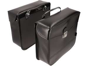 Sacs à bagages noirs carrés aspect cuir Sacs à bagages noirs carrés aspect cuir