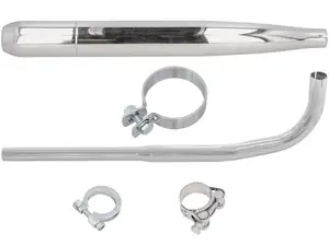 GPO Kit d'échappement cigare Ø 28 / 60 mm chrome | Sachs 503 2AL, 2BL GPO Kit d'échappement cigare Ø 28 / 60 mm chrome | Sachs 503 2AL, 2BL