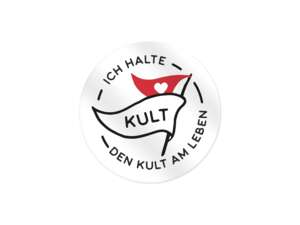 mk-Merch Autocollant "Je garde le culte en vie" Ø 40 mm mk-Merch Autocollant "Je garde le culte en vie" Ø 40 mm