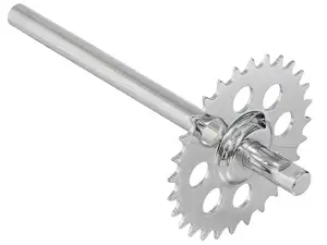 GPO Axe de pédalier avec couronne chromée | Puch Supermaxi LG1, LG2 GPO Axe de pédalier avec couronne chromée | Puch Supermaxi LG1, LG2