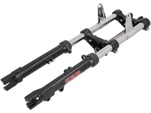 EBR Gabel hydraulisch verstärkt schwarz (mit Laschen für Scheibenbremse) | Piaggio Ciao EBR Gabel hydraulisch verstärkt schwarz (mit Laschen für Scheibenbremse) | Piaggio Ciao