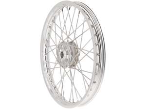Jante à rayons 17" avant Alu CNC argent massif Jante à rayons 17" avant Alu CNC argent massif