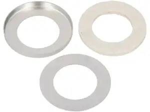 Bague de poussière de roulement de roue Ø 40 / 24.5 mm (avec feutre) nickelée Bague de poussière de roulement de roue Ø 40 / 24.5 mm (avec feutre) nickelée