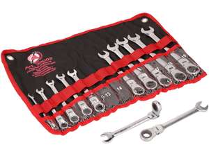 BGS ratchet combination wrench swivel head SW8-19 mm 12 pcs. BGS ratchet combination wrench swivel head SW8-19 mm 12 pcs.