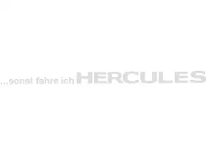 mk-Merch Autocollant "... sinon je roule en Hercules" 335 x 20 mm blanc mk-Merch Autocollant "... sinon je roule en Hercules" 335 x 20 mm blanc