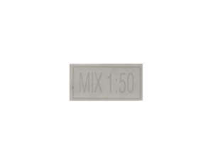 Autocollant « Mix 1:50 » 10 x 20 mm | Pony GTX / Cross Beta 521 Autocollant « Mix 1:50 » 10 x 20 mm | Pony GTX / Cross Beta 521
