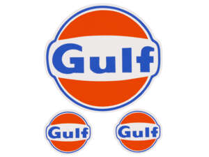 Lot d'autocollants « Gulf » (3 pièces) Lot d'autocollants « Gulf » (3 pièces)