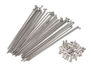 GPO Jeu de rayons avec écrous (2.9 x 178 mm) roue avant Inox | Piaggio Ciao, Bravo, Boxer GPO Jeu de rayons avec écrous (2.9 x 178 mm) roue avant Inox | Piaggio Ciao, Bravo, Boxer