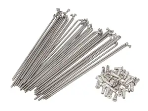 GPO Jeu de rayons avec écrous (2.9 x 178 mm) roue avant Inox | Piaggio Ciao, Bravo, Boxer GPO Jeu de rayons avec écrous (2.9 x 178 mm) roue avant Inox | Piaggio Ciao, Bravo, Boxer