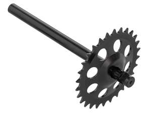 GPO Axe de pédalier avec couronne noir | Puch Supermaxi LG1, LG2 GPO Axe de pédalier avec couronne noir | Puch Supermaxi LG1, LG2