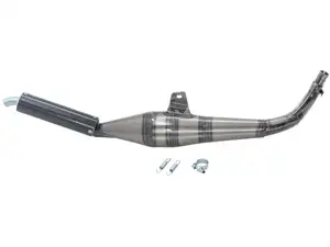 Échappement Simonini Thunder Ø 22 mm carbone | Piaggio Ciao, Bravo Échappement Simonini Thunder Ø 22 mm carbone | Piaggio Ciao, Bravo