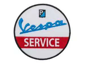 mk-Merch Aufnäher «Vespa Service» Ø 75 mm mk-Merch Aufnäher «Vespa Service» Ø 75 mm