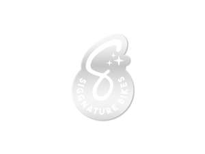 Siggnature Aufkleber «S» 32 x 45 mm transparent weiss Siggnature Aufkleber «S» 32 x 45 mm transparent weiss