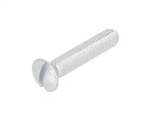 Vis M6x30 tête fraisée bombée fendue zinguée Vis M6x30 tête fraisée bombée fendue zinguée