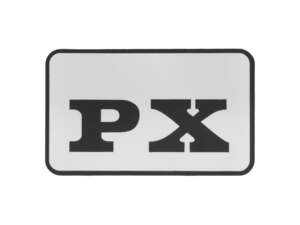 Autocollant "PX" 52 x 32 mm | Piaggio Ciao PX Autocollant "PX" 52 x 32 mm | Piaggio Ciao PX