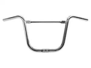 Guidon Potence 30 cm courbée avec entretoise Chrome Guidon Potence 30 cm courbée avec entretoise Chrome