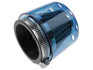 Grille de filtre à air GPO avec bouchon pulvérisateur bleu SHA carburateur (Ø=60mm) Grille de filtre à air GPO avec bouchon pulvérisateur bleu SHA carburateur (Ø=60mm)
