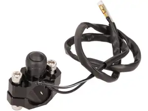 Bouton-poussoir pour montage sur guidon (22 mm) noir Bouton-poussoir pour montage sur guidon (22 mm) noir