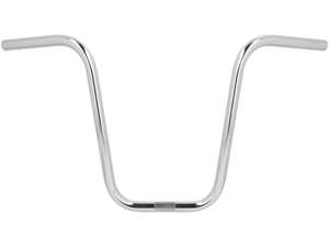 Guidon plaque de fourche 38 cm courbé chrome Guidon plaque de fourche 38 cm courbé chrome