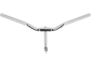 Guidon avec potence 9 cm pivotant en chrome Guidon avec potence 9 cm pivotant en chrome
