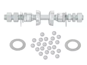 Radachse-Set M11x1 x 153 Vorderrad Speichen Radachse-Set M11x1 x 153 Vorderrad Speichen