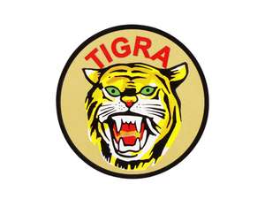 Autocollant « TIGRA » avec blason, Ø 44 mm | Tigra Caravelle Autocollant « TIGRA » avec blason, Ø 44 mm | Tigra Caravelle