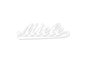 Miele Wasserabziehbild weiss (8.1 x 2.6 cm) Miele Wasserabziehbild weiss (8.1 x 2.6 cm)
