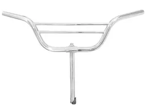 Handlebar stem 15 cm curved with 2 chrome struts Handlebar stem 15 cm curved with 2 chrome struts