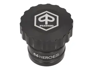 66HEROES Bouchon de réservoir "Piaggio" ondulé noir | Piaggio Ciao, Bravo 66HEROES Bouchon de réservoir "Piaggio" ondulé noir | Piaggio Ciao, Bravo