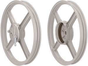 Felgensatz 16" Guss silber (4 Speichen) Nachbau | Piaggio Bravo Felgensatz 16" Guss silber (4 Speichen) Nachbau | Piaggio Bravo