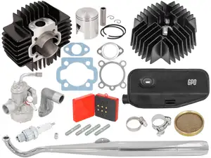 GPO Tuning-Set 43.5 mm (Metrakit-Nachbau) | Puch E50 / ZA50 GPO Tuning-Set 43.5 mm (Metrakit-Nachbau) | Puch E50 / ZA50